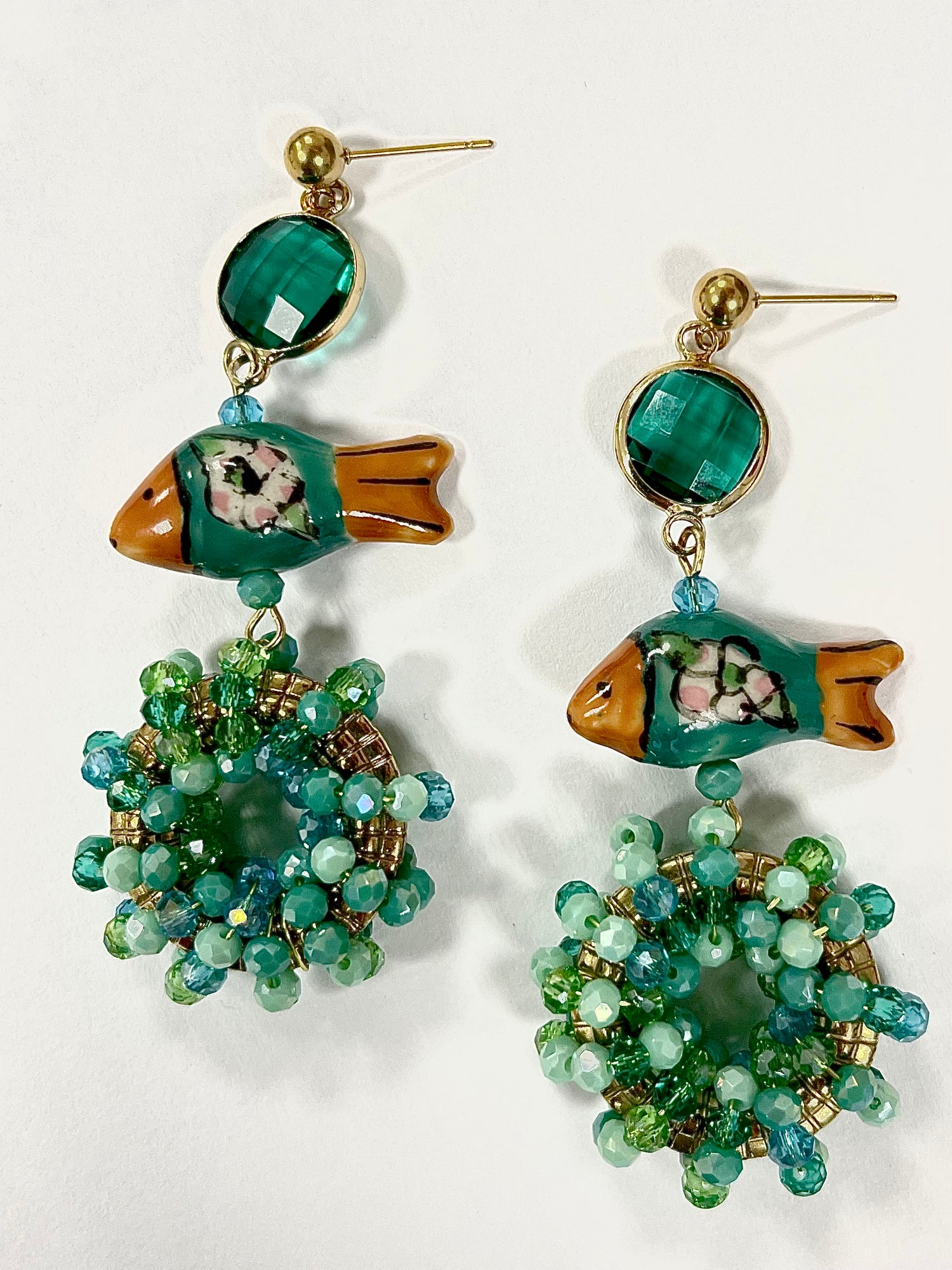 Pendientes pez de SAGUIR, vista 2