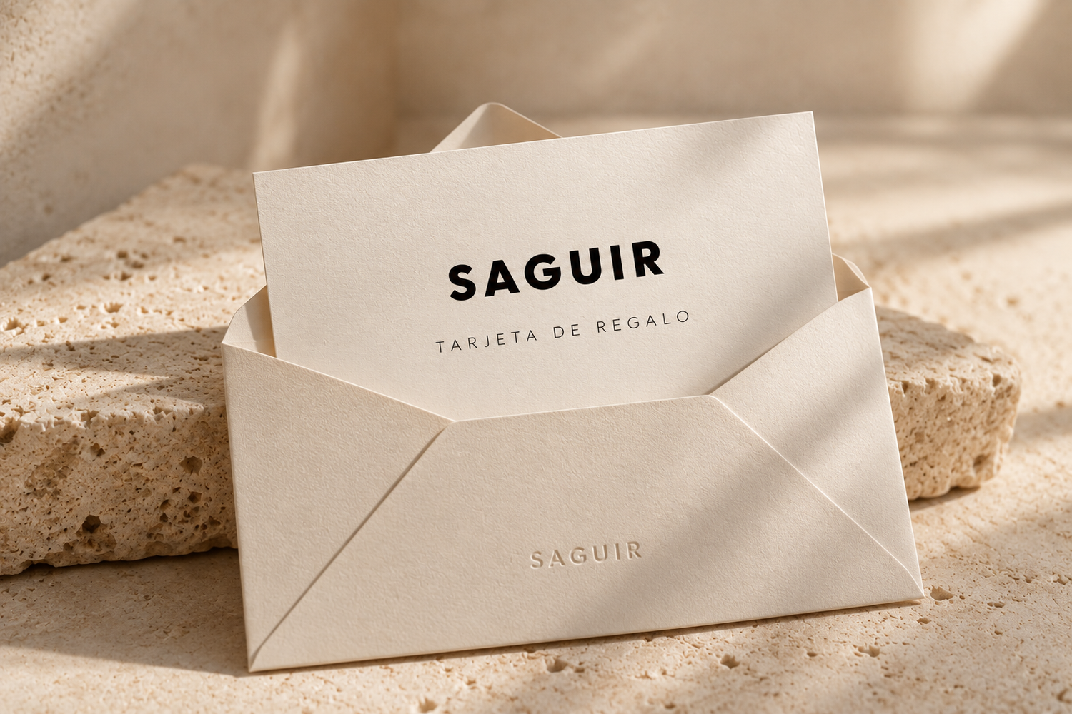 Tarjeta regalo SAGUIR ®, enviada por email con un código para usar en saguir.com